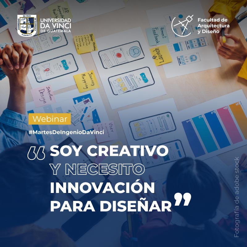 Fotografía en plano cenital, de una mesa con imágenes de proceso de diseño UX de una aplicación para comunicar el webinar soy creativo y necesito para diseñar.