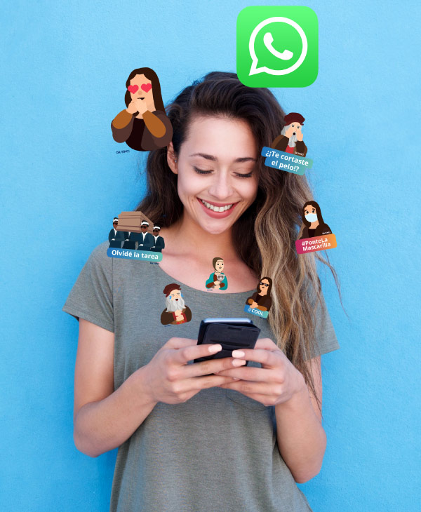 Stickers de Whatsapp Univerersidad Da Vinci