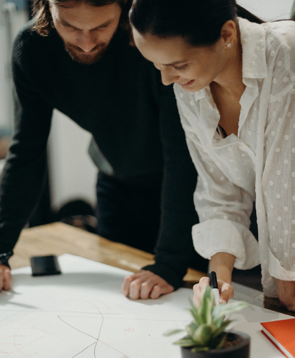 Un hombre y una mujer